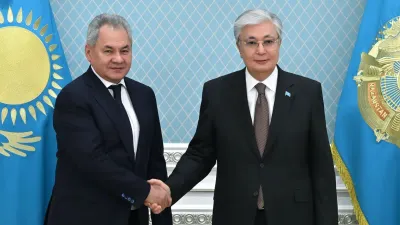 Президент Казахстана с секретарем Совбеза РФ