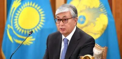 Касым-Жомарт Токаев на расширенном заседании