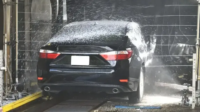 вода на автомойке