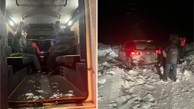 Эвакуация, снежный занос, спасатели, спасение