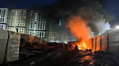 пожар в Астане