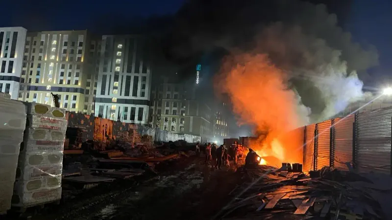 пожар в Астане