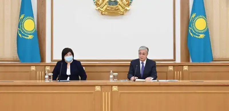 Касым-Жомарт Токаев и Эльвира Азимова
