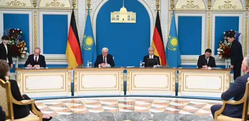 Президенты Казахстана и Германии обсудили тему санкций и ситуацию в Украине