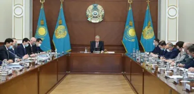 Касым-Жомарт Токаев на расширенном заседании правительства